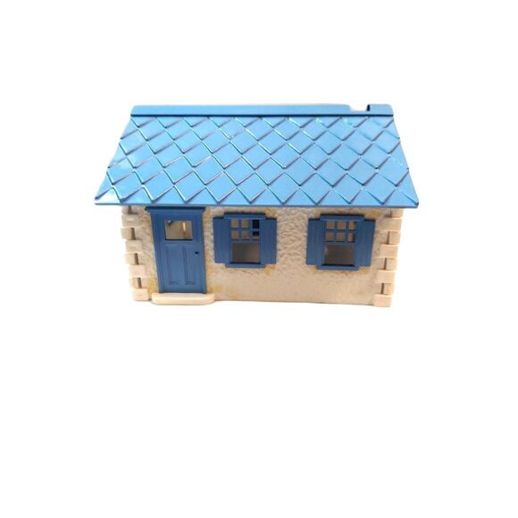 Bachmann Cape Cod House Blue/White Snap Together 1950's (Plasticville) O & S Ga. - Picture 3 of 5